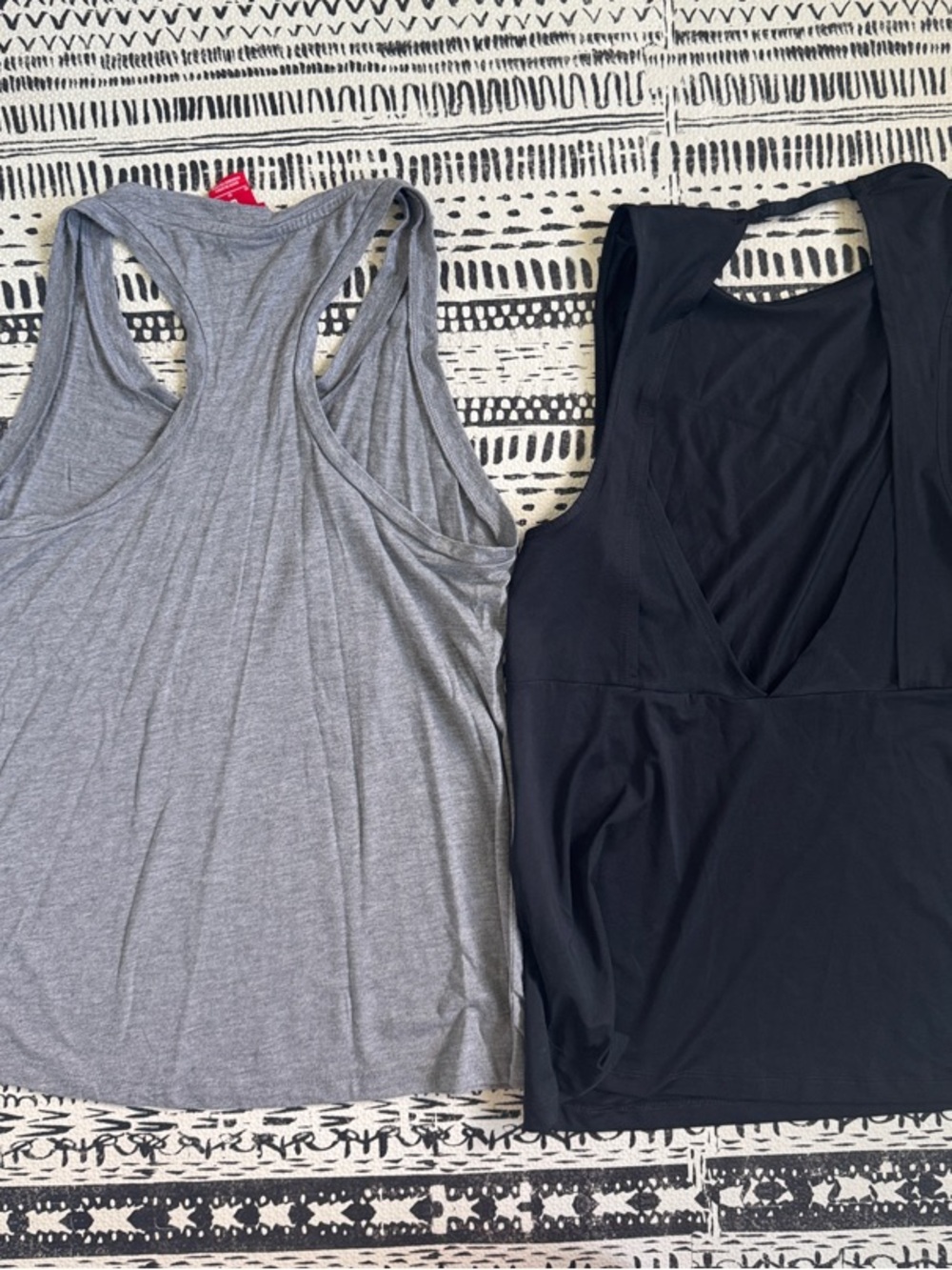 Nike Gray Racerback Tank & Black Performance Tank - Picture 2 of 2